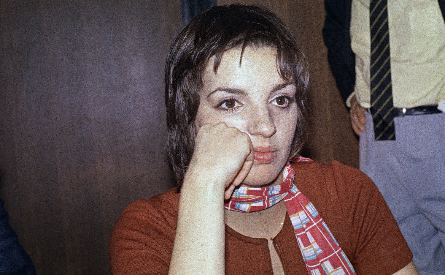 Actress Liza Minnelli Pensive